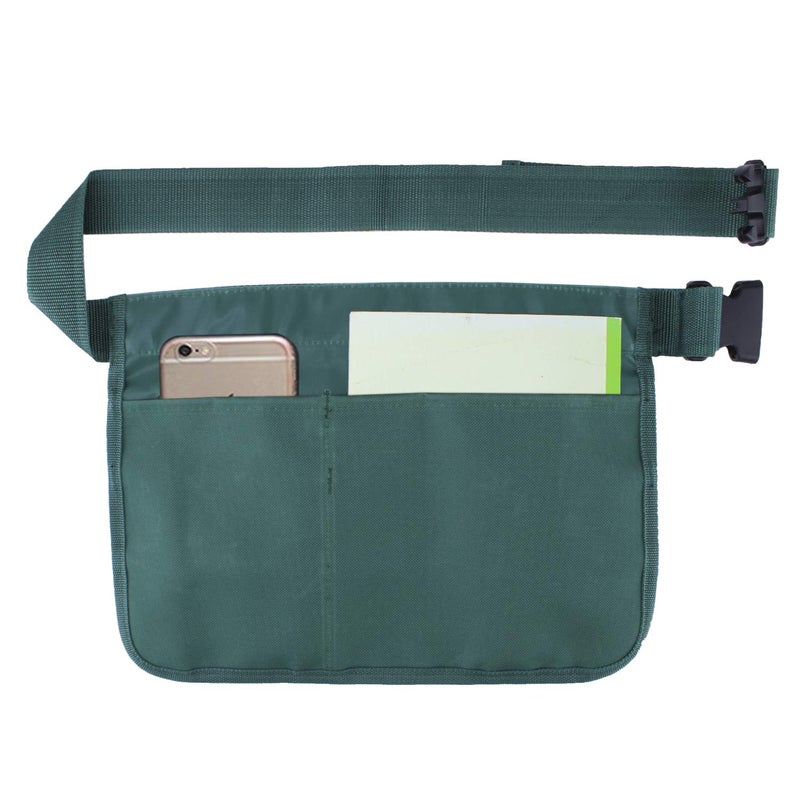 Geboor Gardening Tool Waist Bag Belt Heavy Duty Oxford Tool Apron with 7 Pockets of Different Sizes and Depth (Green) - Image 2
